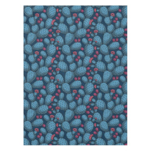 Flowering opuntia tablecloth