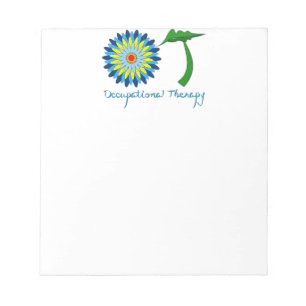 Flowering OT letters Notepad