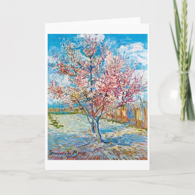 Flowering Peach Tree, Van Gogh Card (Front)