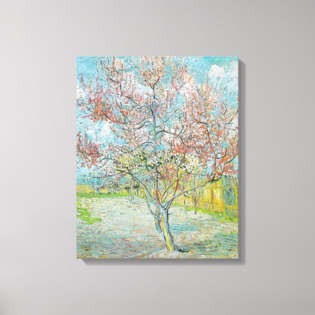 Flowering Peach Tree | Vincent van Gogh Canvas Print (Front)