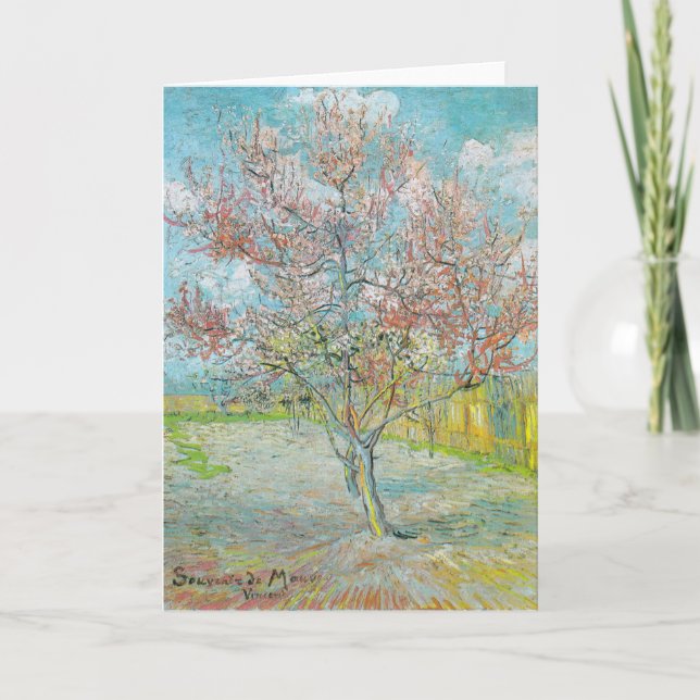 Flowering Peach Tree | Vincent van Gogh Card (Front)