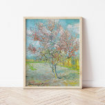 Flowering Peach Tree | Vincent Van Gogh Poster<br><div class="desc">Flowering Peach Tree (1888) by Dutch post-impressionist artist Vincent Van Gogh. Original artwork is an oil on canvas depicting a beautiful landscape of blossoming pink trees.

Use the design tools to add custom text or personalise the image.</div>