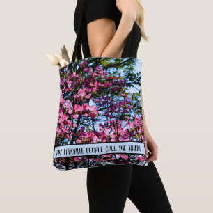 Flowering pink Dogwood tree gift for her Tote Bag