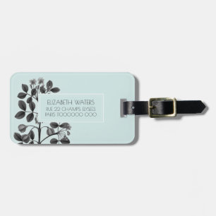 FLOWERING PLANT TRAVEL LUGGAGE TAG