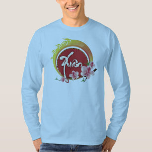 Flowering Plum Branches Peach Blossom And Spring T-Shirt