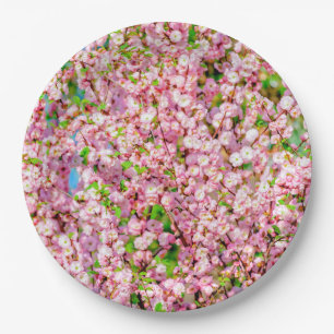 Flowering Plum Paper Plate