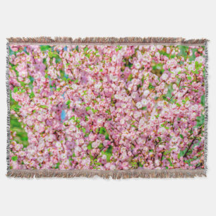 Flowering Plum Throw Blanket