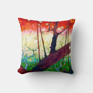 Flowering Plum Tree (after Hiroshige), Van Gogh Cushion