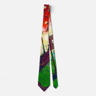 Flowering Plum Tree (after Hiroshige), Van Gogh Tie