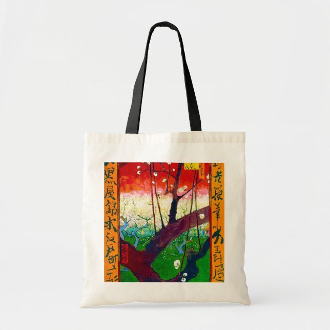 Flowering Plum Tree (after Hiroshige), Van Gogh Tote Bag (Front)