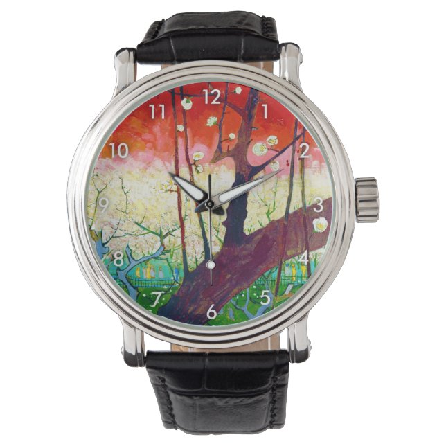 Flowering Plum Tree (after Hiroshige), Van Gogh Watch (Front)