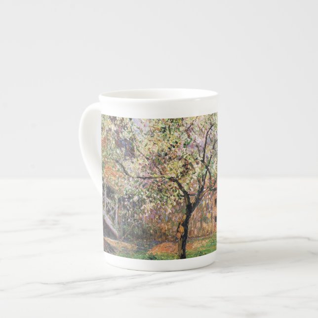 Flowering Plum Tree, Eragny Camille Pissarro   Bone China Mug (Front Left)