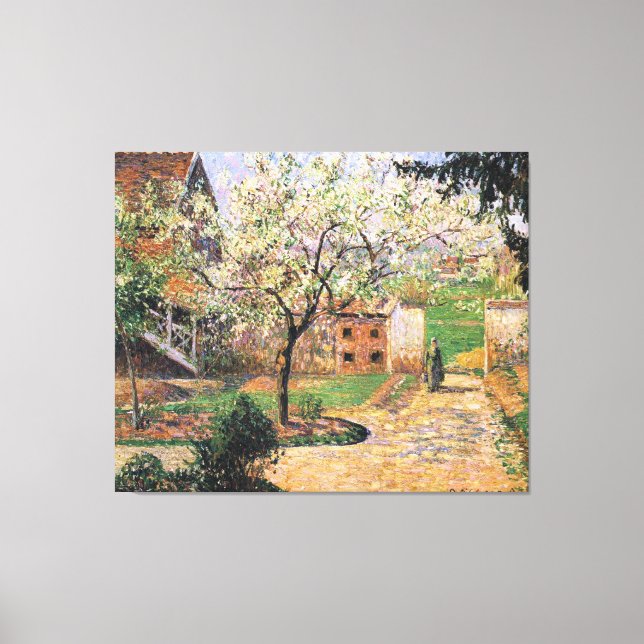 Flowering Plum Tree, Eragny Camille Pissarro   Canvas Print (Front)