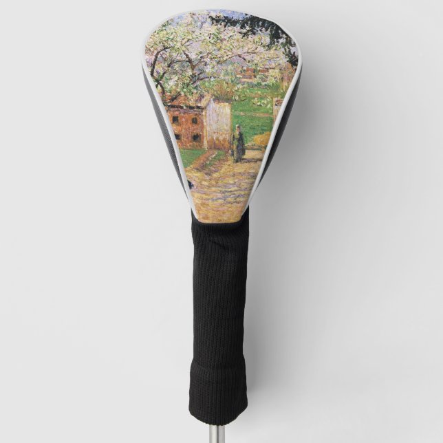 Flowering Plum Tree, Eragny Camille Pissarro   Golf Head Cover (Front)