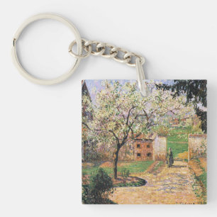 Flowering Plum Tree, Eragny Camille Pissarro Key Ring