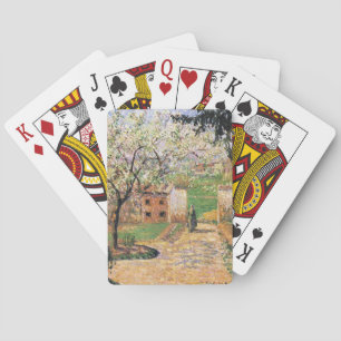 Flowering Plum Tree, Eragny Camille Pissarro Playing Cards