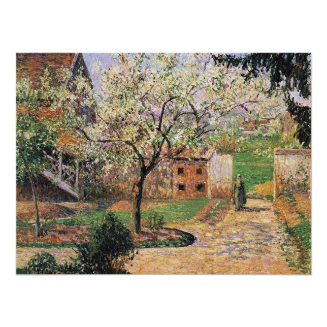 Flowering Plum Tree, Eragny Camille Pissarro   Poster (Front)