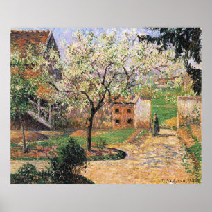 Flowering Plum Tree, Eragny Camille Pissarro Poster