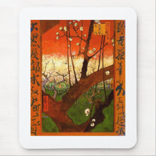 Flowering Plum Tree (Hiroshige) Van Gogh Fine Art Mouse Mat