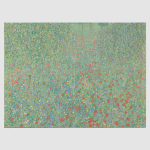 Flowering Poppies - Gustav Klimt Tissue Paper