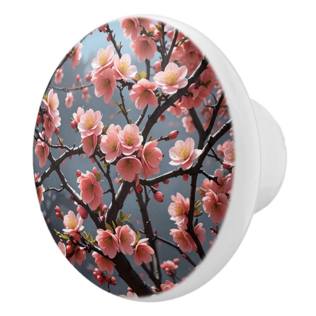Flowering Quince image Ceramic Knob (Right)