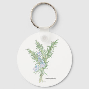 Flowering Rosemary Key Ring