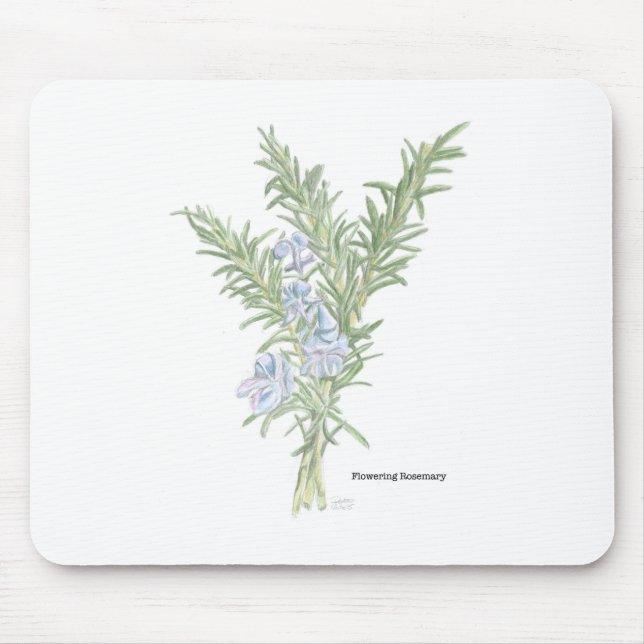 Flowering Rosemary Mouse Mat (Front)