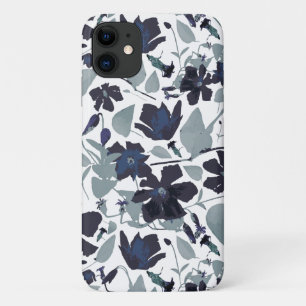 Flowering Vine Floral Watercolor Pattern iPhone 11 Case