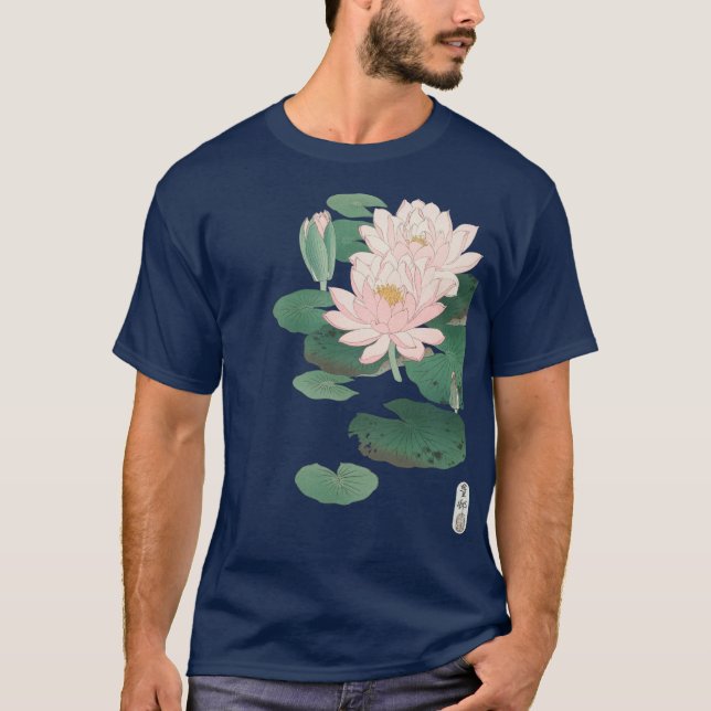 Flowering Water Lily by Ohara Koson T-Shirt (Front)