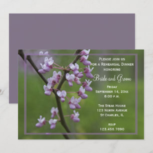 Flowering Wedding Tree Rehearsal Dinner Invitation