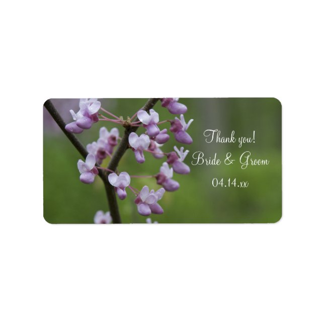 Flowering Wedding Tree Thank You Favour Tag (Front)