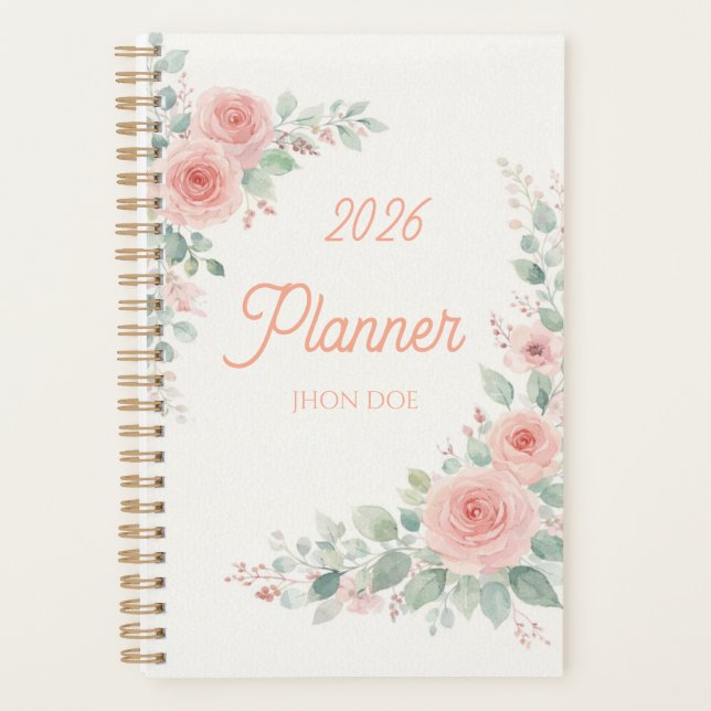 Flowerly Foliage Planner 2026 (Front)