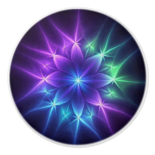 FlowerMandala  Ceramic Knob