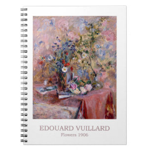 Flowers 1906 by Edouard Vuillard Notebook
