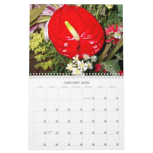 Flowers 2007 calendar (Jan 2026)