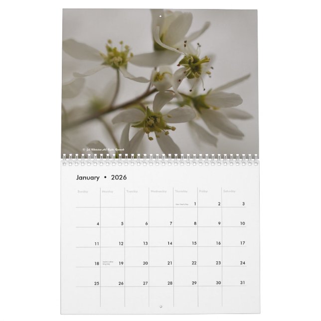 Flowers 2015 calendar (Jan 2026)