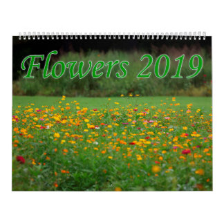 Flowers 2019 calendar