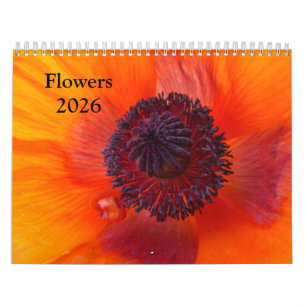 Flowers 2026 a Calendar