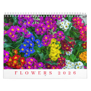 Flowers 2026 calendar