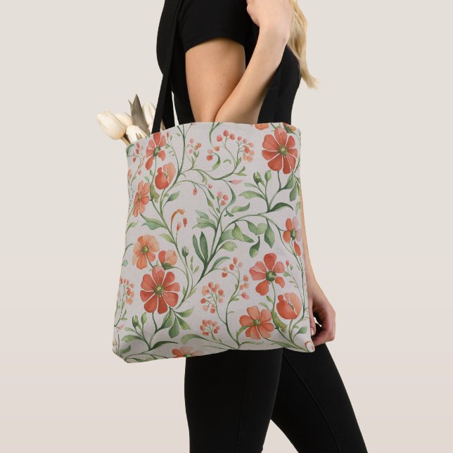 Flowers 3 tote bag (Close Up)