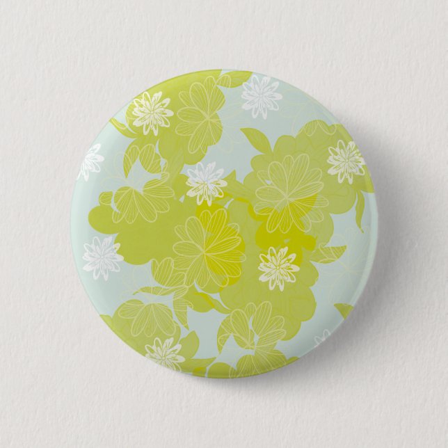 Flowers 6 Cm Round Badge (Front)