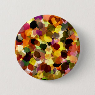 FLOWERS 6 CM ROUND BADGE