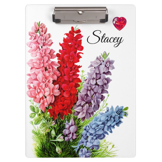 Flowers 6 Personalised Clipboard (Front)