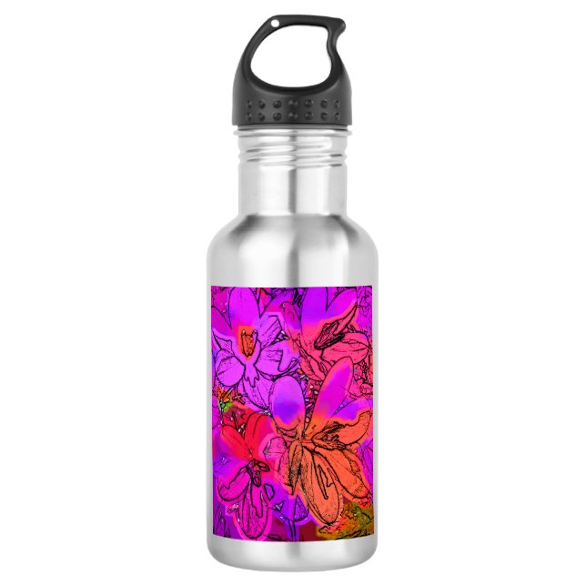 FLOWERS 710 ML WATER BOTTLE (Front)