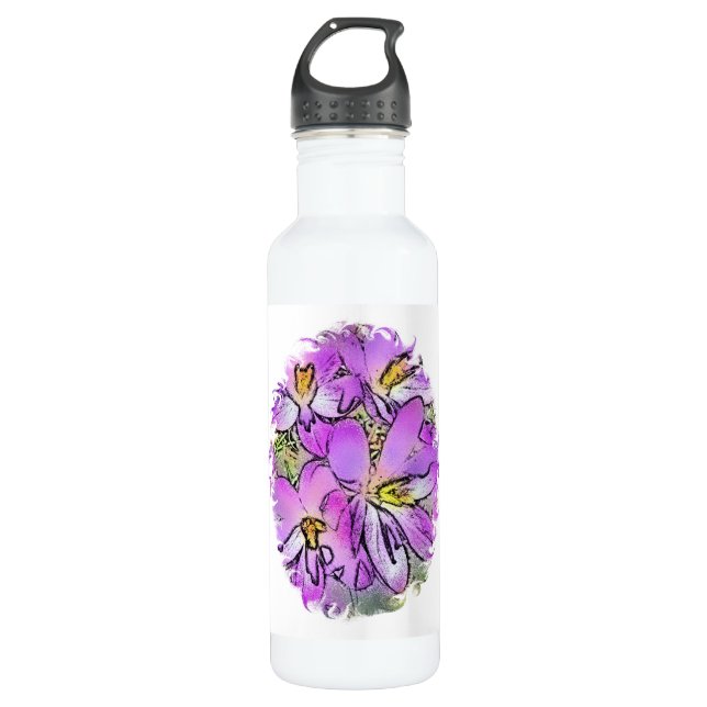 FLOWERS 710 ML WATER BOTTLE (Front)