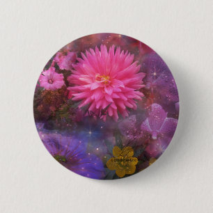 Flowers - A Visual Bouquet for Mum 6 Cm Round Badge