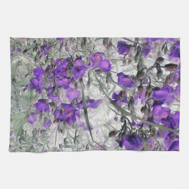 flowers abstract 59 abstract kitchen towel (Horizontal)