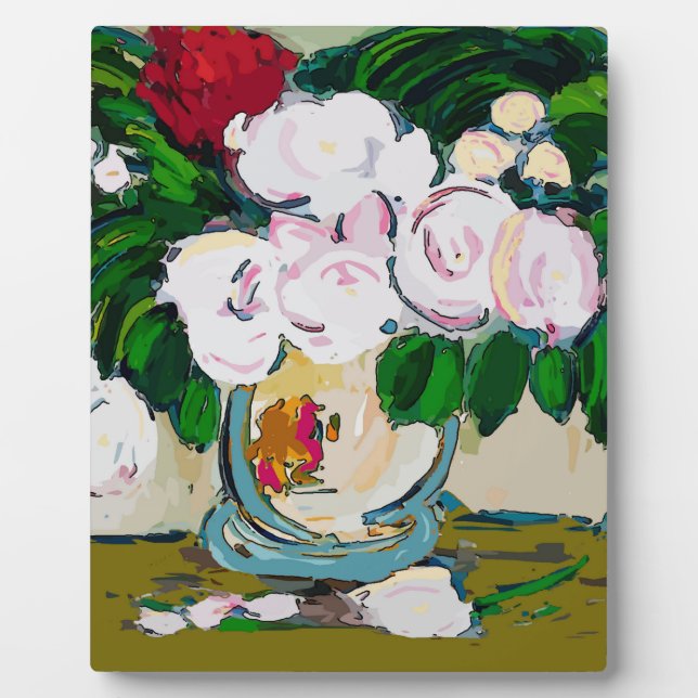 Flowers Abstract Plaque (Front)