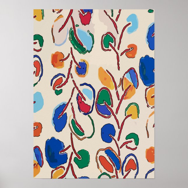 Flowers Abstract Poster (Front)