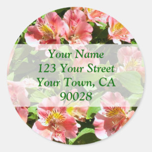 flowers address labels